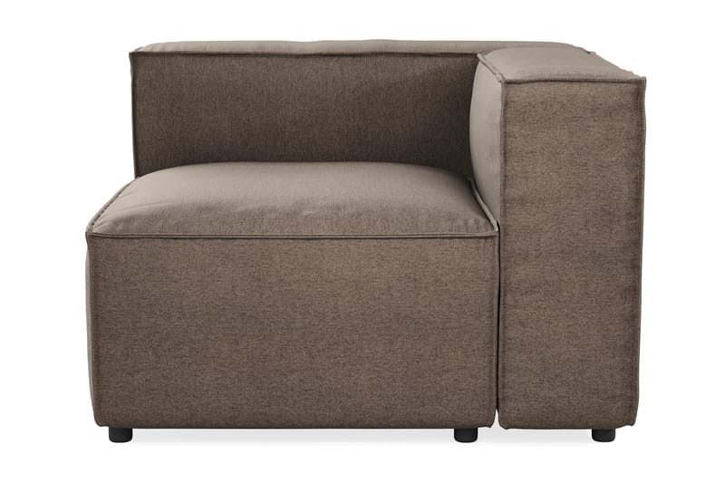 Cubo 2-seters Venstremodul i Stoff 120 cm bred - Grå - Møbler - Sofaer - Modulsofaer - Øvrige moduler til modulsofa