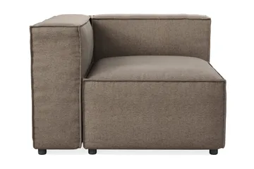 Cubo 2-seters Venstremodul i Stoff 120 cm bred - Grå - Møbler - Sofaer - Modulsofaer - Øvrige moduler til modulsofa