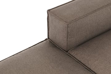Cubo 3-seters Dyp Modulsofa + Fotskammel i Stoff - Grå - Møbler - Sofaer - 3 seter sofa