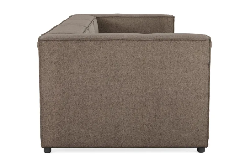 Cubo 4-seters Dyp Modulsofa i Stoff - Grå - Møbler - Sofaer - 3 seter sofa