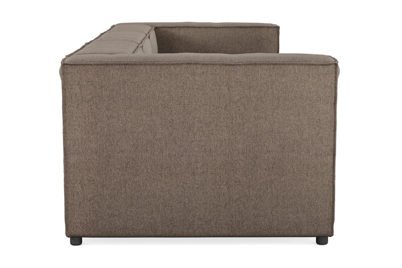 Cubo 4-seters Dyp Modulsofa i Stoff - Grå - Møbler - Sofaer - 3 seter sofa