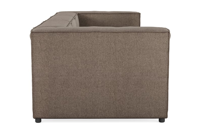 Cubo 4-seters Dyp Modulsofa i Stoff - Grå - Møbler - Sofaer - 3 seter sofa