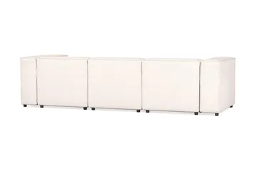 Cubo 4-seters Dyp Modulsofa i Stoff - Hvit - Møbler - Sofaer - 3 seter sofa