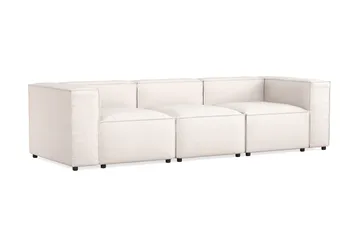 Cubo 4-seters Dyp Modulsofa i Stoff - Hvit - Møbler - Sofaer - 3 seter sofa
