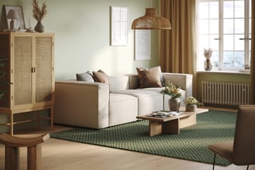 Cubo 4-seters Dyp Modulsofa i Stoff - Hvit - Møbler - Sofaer - 3 seter sofa