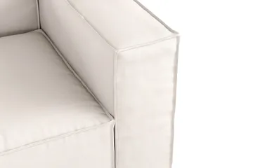 Cubo 4-seters Dyp Modulsofa i Stoff - Hvit - Møbler - Sofaer - 3 seter sofa