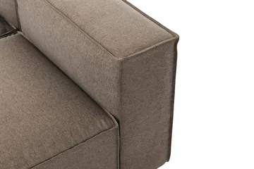 Cubo 5-seters L-formet Dyp Modulhjørnesofa i Stoff - Grå - Møbler - Sofaer - Hjørnesofaer