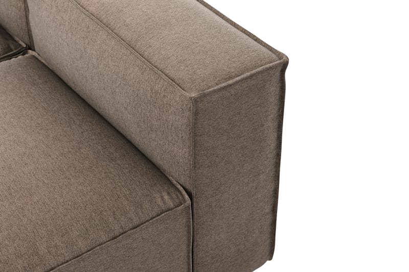 Cubo 5-seters L-formet Dyp Modulhjørnesofa i Stoff - Grå - Møbler - Sofaer - Hjørnesofaer