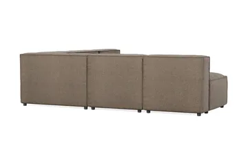 Cubo 5-seters L-formet Dyp Modulhjørnesofa i Stoff - Grå - Møbler - Sofaer - Hjørnesofaer