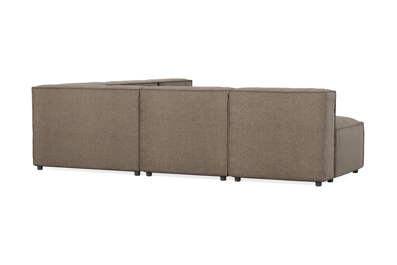 Cubo 5-seters L-formet Dyp Modulhjørnesofa i Stoff - Grå - Møbler - Sofaer - Hjørnesofaer