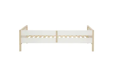 Dagbed uten rygg Loft24 Sovesofa Square Line Hvit,Natur - Møbler - Sofaer - Dagsenger