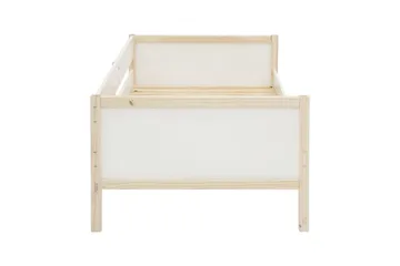 Dagbed uten rygg Loft24 Sovesofa Square Line Hvit,Natur - Møbler - Sofaer - Dagsenger
