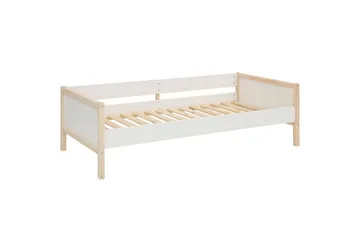 Dagbed uten rygg Loft24 Sovesofa Square Line Hvit,Natur - Møbler - Sofaer - Dagsenger