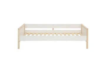 Dagbed uten rygg Loft24 Sovesofa Square Line Hvit,Natur - Møbler - Sofaer - Dagsenger
