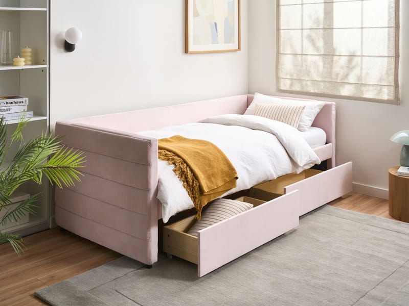 Dagbeng Marray - Pastellrosa - Møbler - Sofaer - Fløyelssofaer