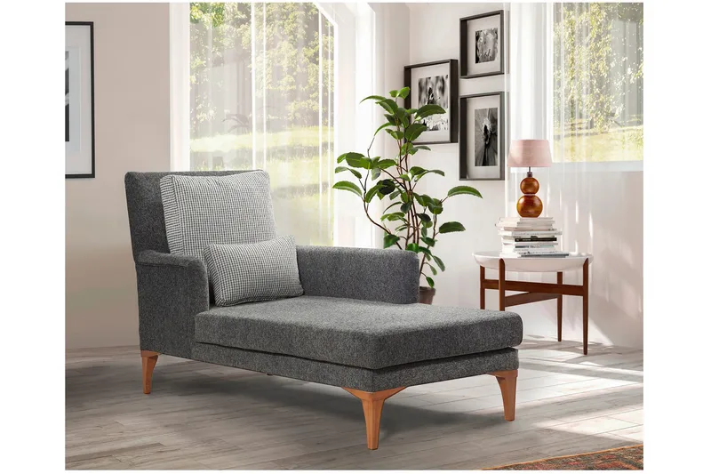 Biforco Dagseng med Rygg - Antrasitt/Natur - Møbler - Sofaer - Dagsenger