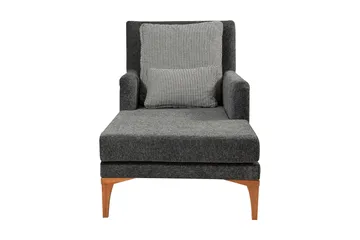 Biforco Dagseng med Rygg - Antrasitt/Natur - Møbler - Sofaer - Dagsenger