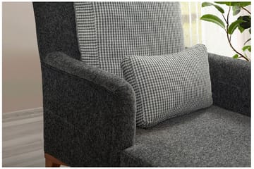 Biforco Dagseng med Rygg - Antrasitt/Natur - Møbler - Sofaer - Dagsenger