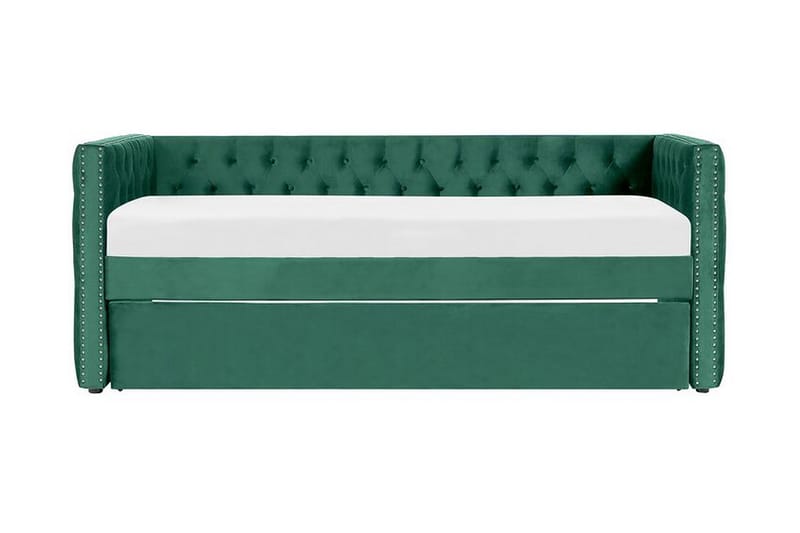 Dagseng Carsin 90x200 cm - Grønn/Fløyel - Møbler - Sofaer - Dagsenger