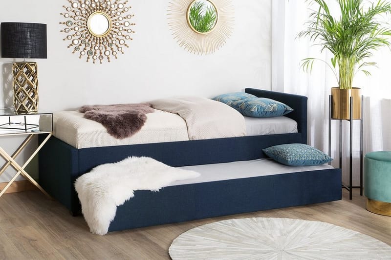 Marbling Dagseng 90 | 200 cm - Blå - Møbler - Sofaer - Dagsenger - Dagseng dobbeltseng