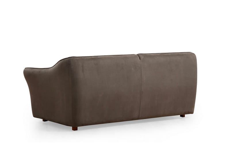 Damor 5-seter L-formet Buet Sofa i Fløyel - Brun - Møbler - Sofaer - Fløyelssofaer