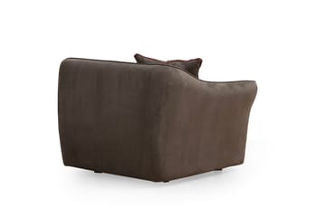 Damor 5-seter L-formet Buet Sofa i Fløyel - Brun - Møbler - Sofaer - Fløyelssofaer