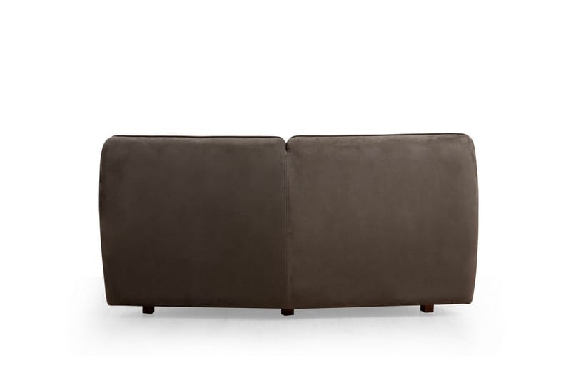 Damor 5-seter L-formet Buet Sofa i Fløyel - Brun - Møbler - Sofaer - Fløyelssofaer