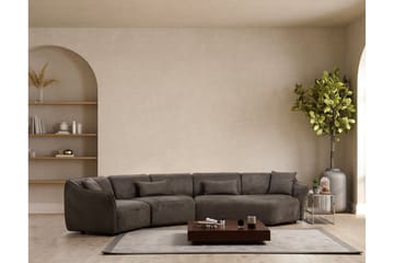 Damor Buet Sofa 5-seter - Brun - Møbler - Sofaer - Fløyelssofaer