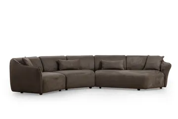Damor Buet Sofa 5-seter - Brun - Møbler - Sofaer - Fløyelssofaer
