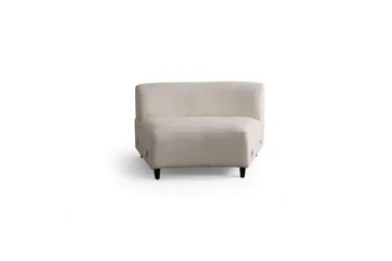 Dariya Svängd Sofa 3-sits - Krem - Møbler - Sofaer - 3 seter sofa