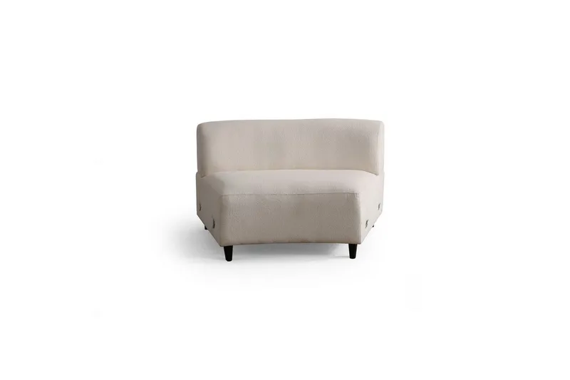 Dariya Svängd Sofa 3-sits - Krem - Møbler - Sofaer - 3 seter sofa