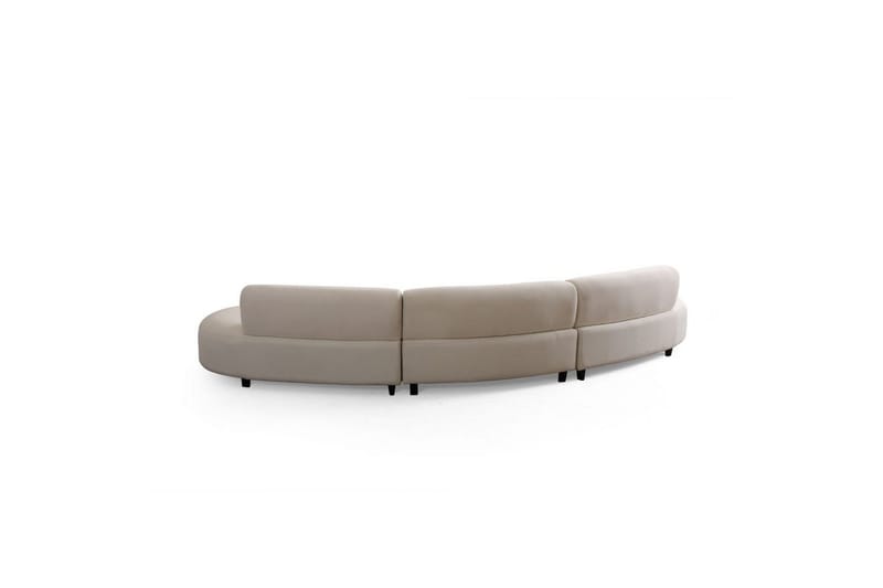 Dariya Svängd Sofa 4-sits - Krem - Møbler - Sofaer - 4 seter sofa