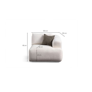 Dashwood 2-seters sofa - Hvit - Møbler - Sofaer - 2 seter sofa