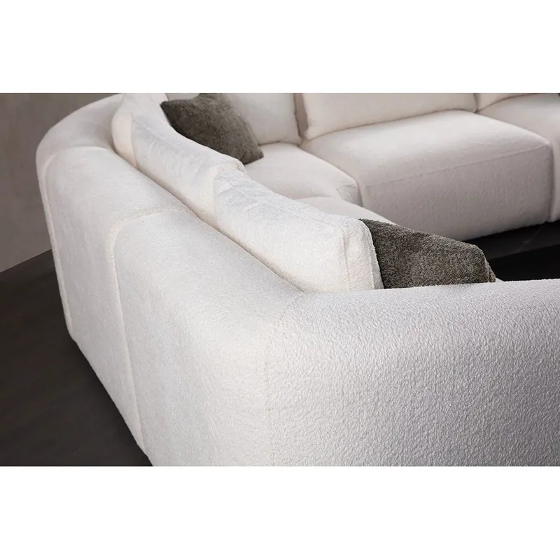 Dashwood 3-seters Hjørnesofa - Kremhvit - Møbler - Sofaer - Hjørnesofaer