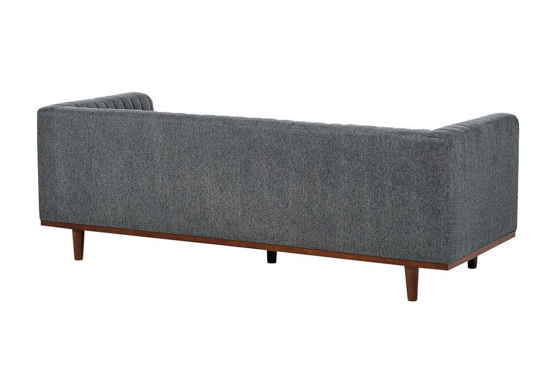 Daymian Sofa 3-seter - Grå/Mørkt tre - Møbler - Sofaer - 3 seter sofa