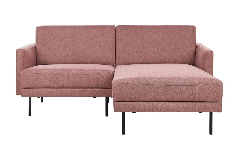 Deajna Hjørnesofa 2-seter, Rosa/Brun/Svart