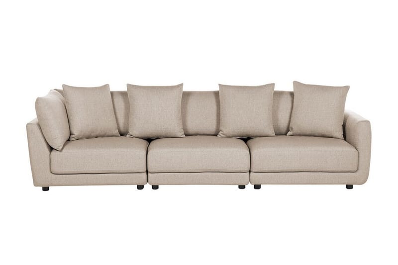 Delisha Sofa 3-seter - Beige/Svart - Møbler - Sofaer - 3 seter sofa