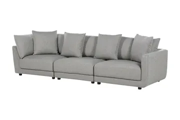 Delisha Sofa 3-seter - Grå/Svart - Møbler - Sofaer - 3 seter sofa