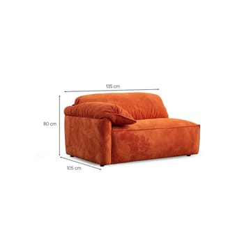 Derebasi 3-seters sofa - Oransje - Møbler - Sofaer - 3 seter sofa
