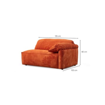 Derebasi 3-seters sofa - Oransje - Møbler - Sofaer - 3 seter sofa