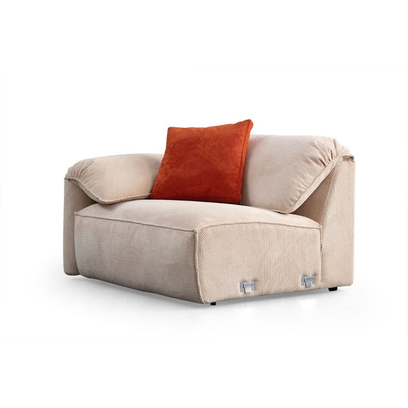 Derebasi 4-seters Hjørnesofa - Kremhvit - Møbler - Sofaer - Hjørnesofaer