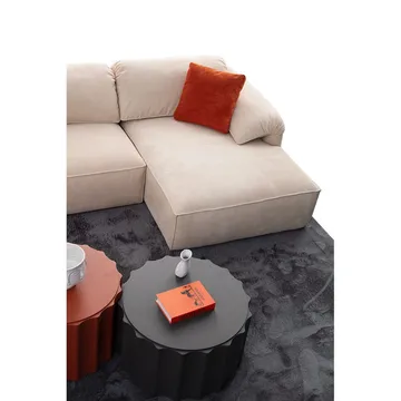 Derebasi 6-seters Hjørnesofa Två Hörn - Kremhvit - Møbler - Sofaer - Hjørnesofaer