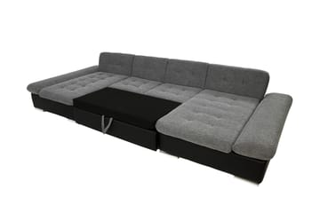 Dewitt Sovesofa med Dobbel Sjeselong 4-seter i Fløyel - Gul - Møbler - Sofaer - Fløyelssofaer