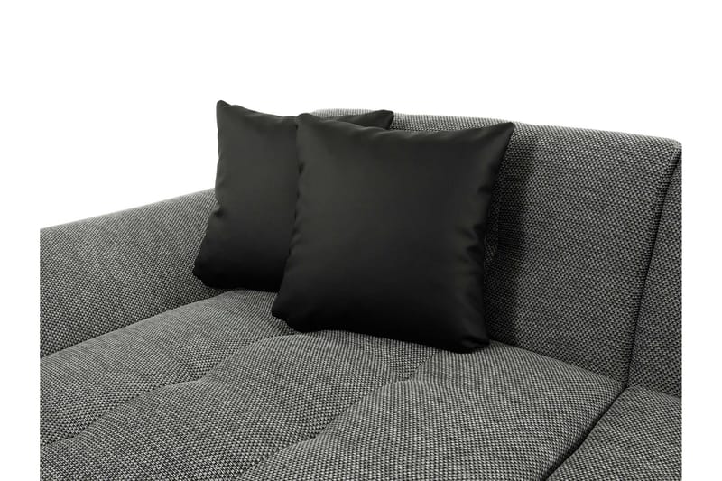 Dewitt Sovesofa med Dobbel Sjeselong 4-seter i Fløyel - Gul - Møbler - Sofaer - Fløyelssofaer