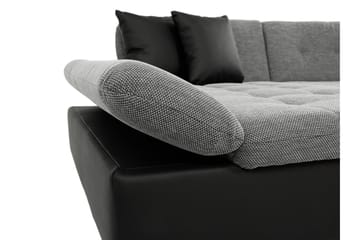 Dewitt Sovesofa med Dobbel Sjeselong 4-seter i Fløyel - Gul - Møbler - Sofaer - Fløyelssofaer