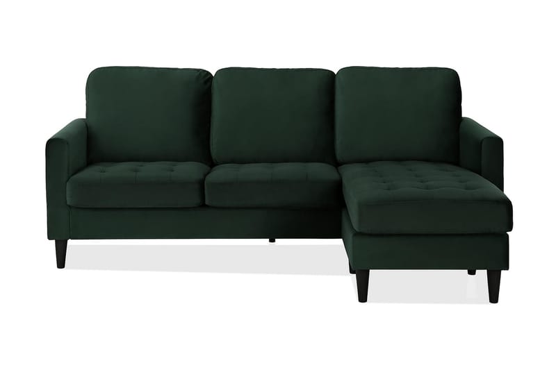 Divansofa Strummer Grønn - 3 seters sofa med divan - Sofaer med sjeselong