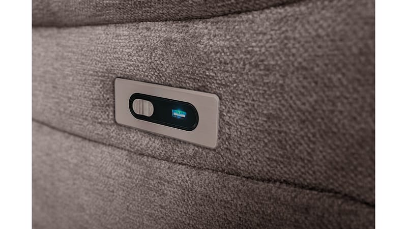 Drevia reclinersofa 3-seter elektrisk - Muldvarpfarget - Møbler - Sofaer - Reclinersofaer