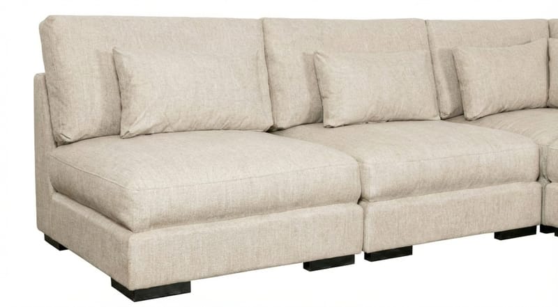 Dubai hjørnesofa ekstra dyp i Chenille - Beige - Møbler - Sofaer - Hjørnesofaer