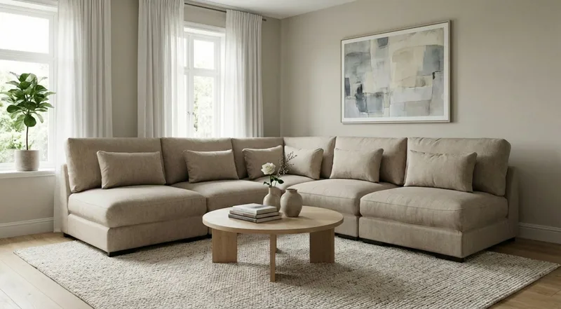 Dubai hjørnesofa ekstra dyp i Chenille - Brun - Møbler - Sofaer - Hjørnesofaer