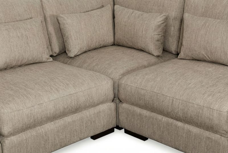 Dubai hjørnesofa ekstra dyp i Chenille - Brun - Møbler - Sofaer - Hjørnesofaer